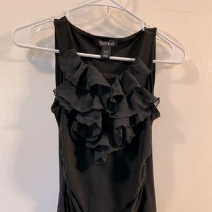 White House black market ruffled tank top